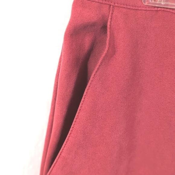 Alfred Dunner Pantsuit Faux Pink Suede Jacket Size 14P Matching Pants Size 12P - Picture 6 of 8